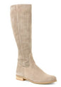 Low Heel Large Size Round Head Air Vent Suede High Boots 0057ea21 7186 49b2 9573 6ef37f1e5ba5