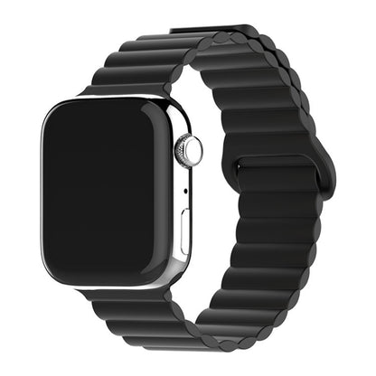 Two-color Silicone Magnetic Back Ring Buckle Watch Band 0057f8c7 2412 494c 8175 f6052a08f65c