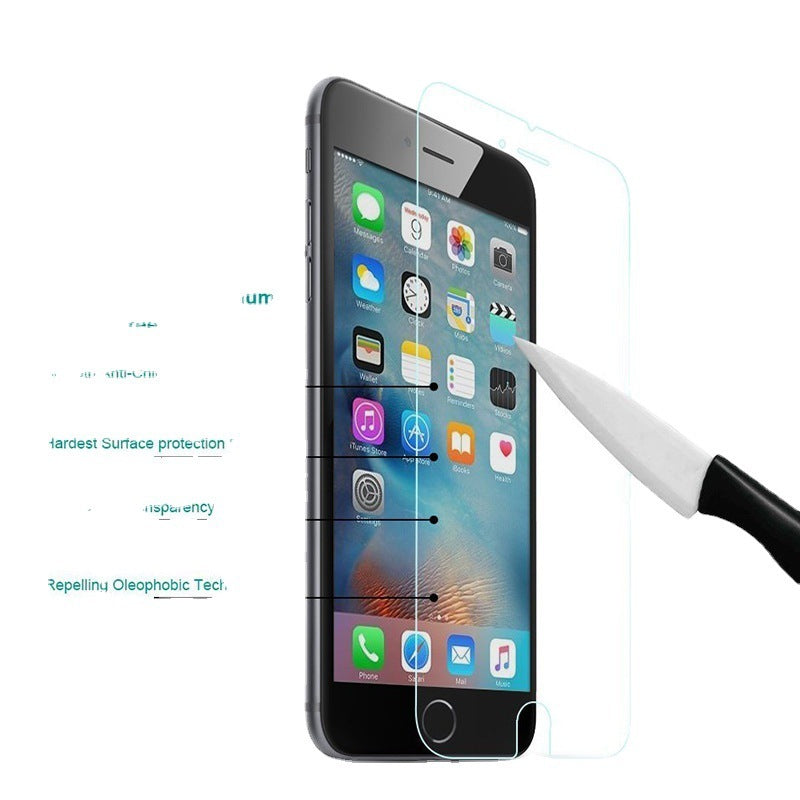 Tempered Film Fine Hole Half-screen Non-full Screen Scratch-resistant White Film - 图片 4