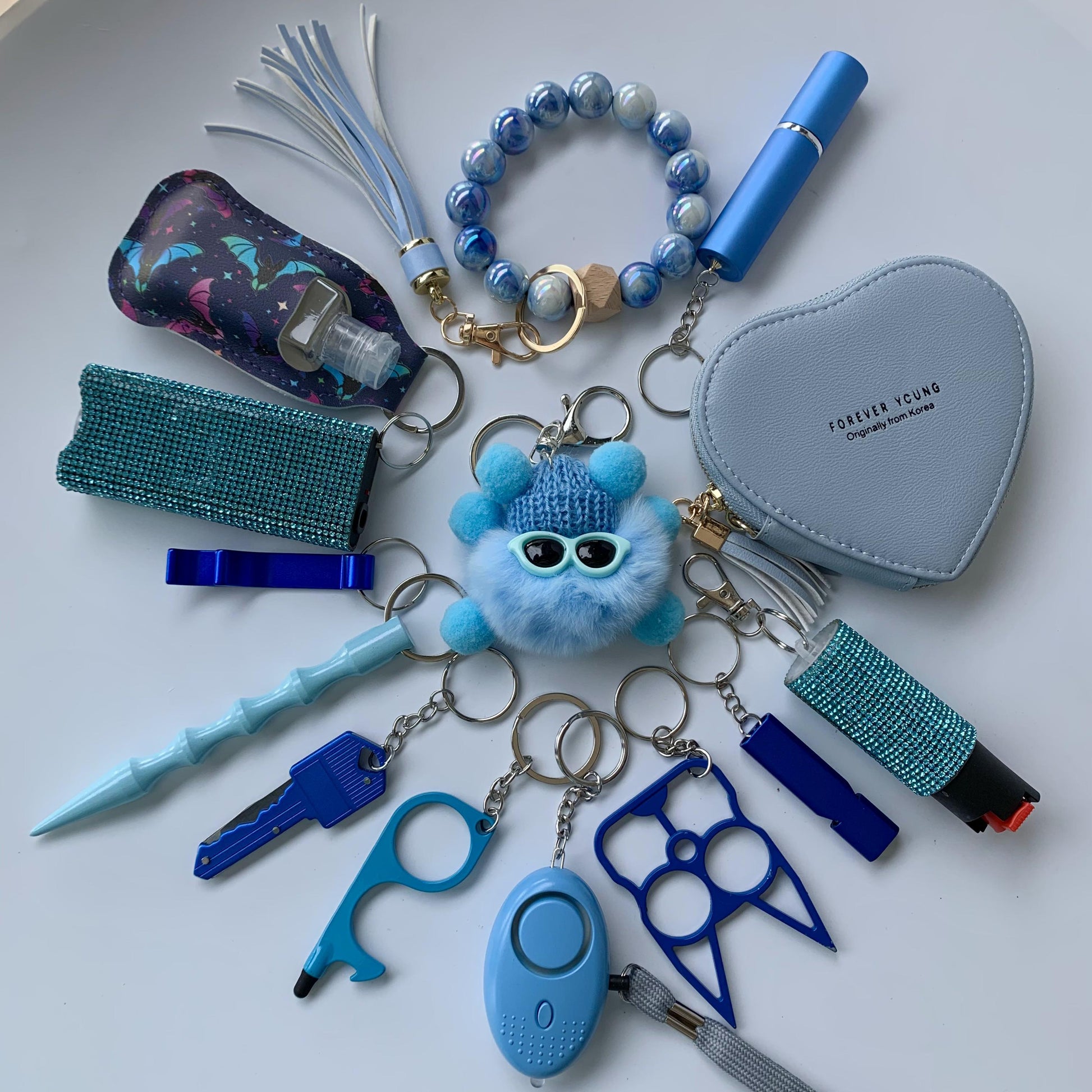 Sweet Blue Self Defense Keychain Set 0088b840 bc82 47f9 a16c 10b197d9e501