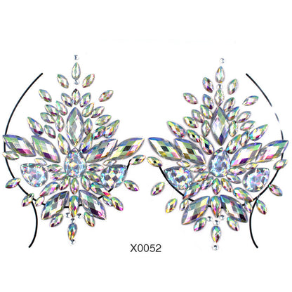 Women's Fashion Party Decoration Face Stickers 00906479 aa52 4f69 96d9 55f34aff8a00