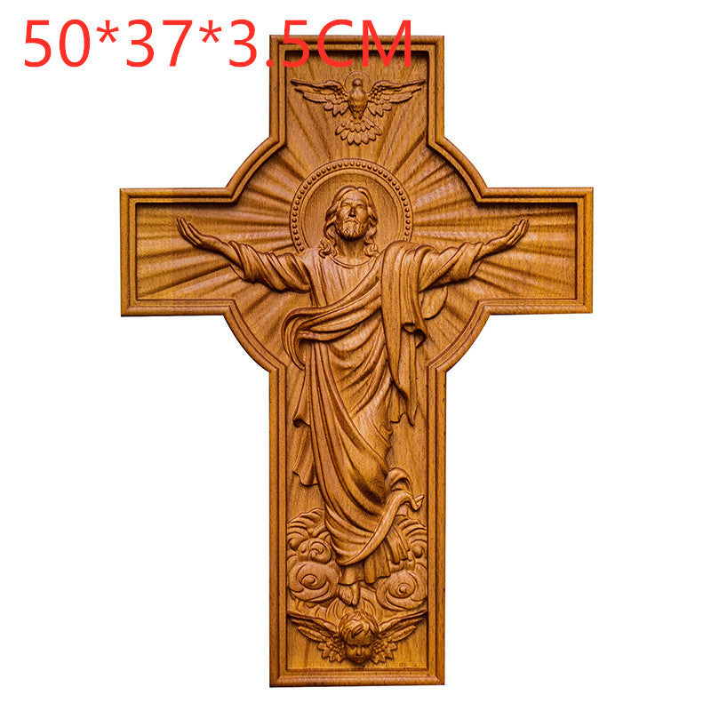 Handicrafts Ascending Wooden Cross Home Church Wood Carving 0094ec5d 6223 41f9 ae70 1af389542e5d