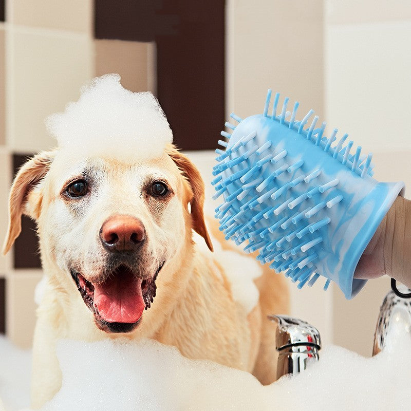 2 In 1 Dog Paw Cleaner Cup Soft Pet Dog Foot Cleaning Washer Brush Cup Portable Pet Foot Washer Paw Clean Brush Foot Cleaning Bucket Pet Products - HD Wireless Product #2