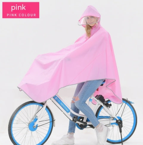 Fabric Double Brim Thickened Night Reflective Covered Bicycle Raincoat 00a50b6b d45d 4f44 b893 7dd4cab1e342 8d5ccda9 f7aa 424