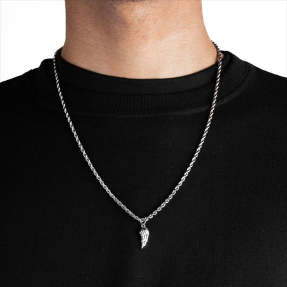 Titanium Steel Men's Classic Wing Pendant Necklace 00bae35a c769 4a8f a21a cfc56e2610b4