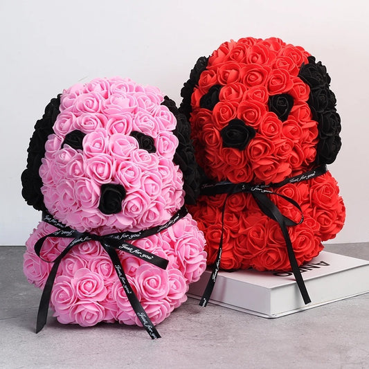 Creative Style Rose Dog Doll Christmas Gift Decoration 00bbfe71 255e 4788 a269 780a0404dff4
