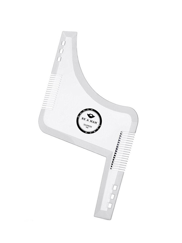 Transparent Appearance Double-sided Beard Styling Comb Modeling Template Ruler Modeling Tool Beard Comb 00befab3 21f4 4068 9a