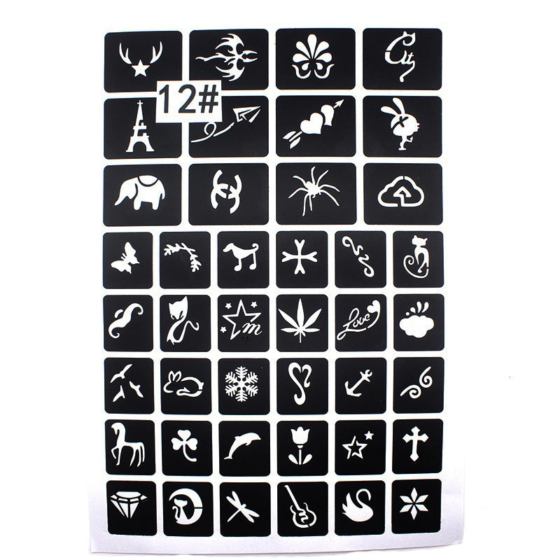 Hollow Tattoo Mold Women's Spray Paint 00c051fe f4a5 41a3 b03a d526f9627e3b