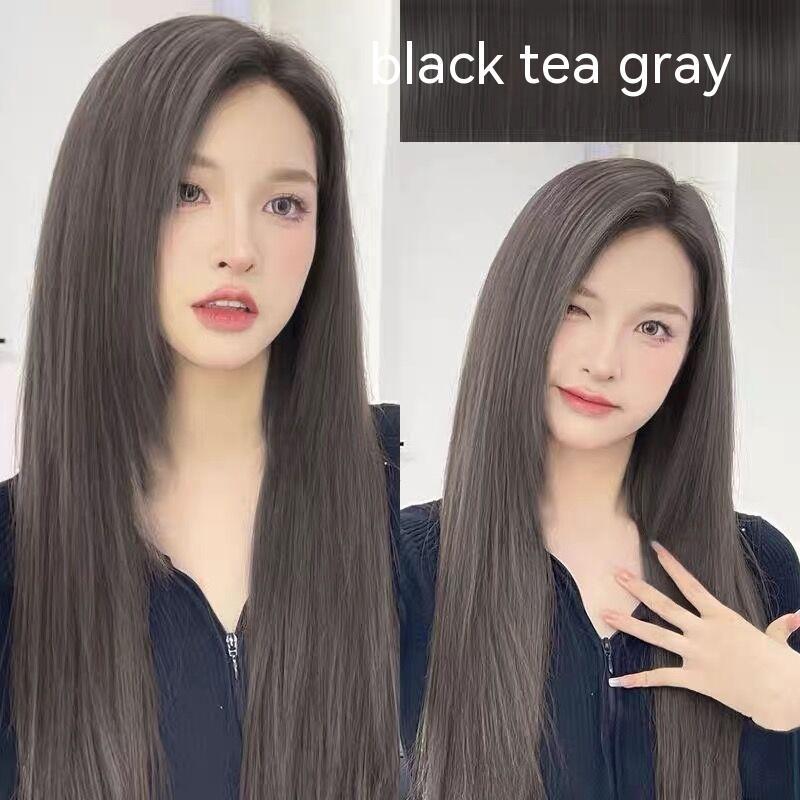 Ammonia-free Hair Color Paste Monochrome Paste Cover White Hair Multi-segment Color One-step Black Tea Gray Blue Black Hair D
