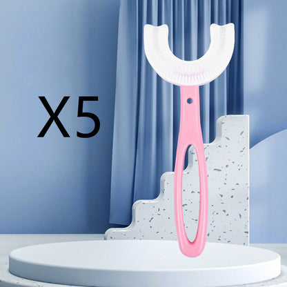 Children's U-shaped Food Grade Soft Rubber Toothbrush 0106b8a5 8bd8 4cdd a952 22f6f2b5beff