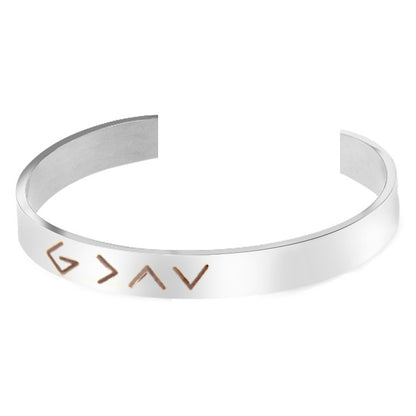 Women's Flat Head Character High Fashion Simple Stainless Steel Bracelet 010e14af 15ac 438b a950 aa2f2a392d5e