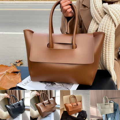 Fashion Women Shoulder Bags Large Capacity Handbags Simple Retro Tote Bags Solid Color Famous Brand High Quality Bags 011b71b