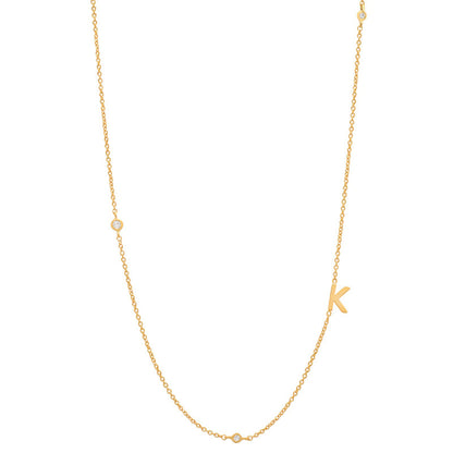 18K Gold Plated 26 Letter Stainless Steel Necklace - HD Wireless Product #12