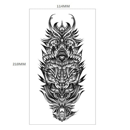 Animal Pattern Tiger Lion Half Arm Water Transfer Imitation Tattoo 011c7d00 3bf0 4691 aa2e 21144b874a1e