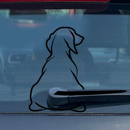 Cartoon Cute Wiper Back Dog Rear Gear Glass Paster 0146913a 1789 4e2a b832 ba41dd3f0278