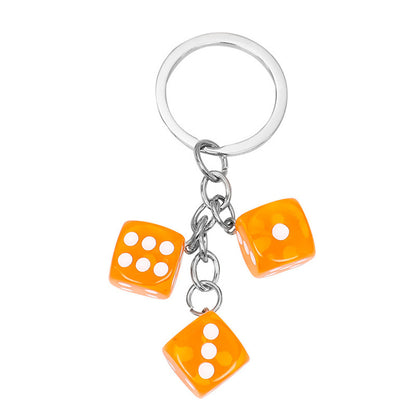 Creative Resin Dice Shape Keychain Pendant Portable Bag Pen Accessories 0151f867 c839 4263 a5d1 215f39d10780