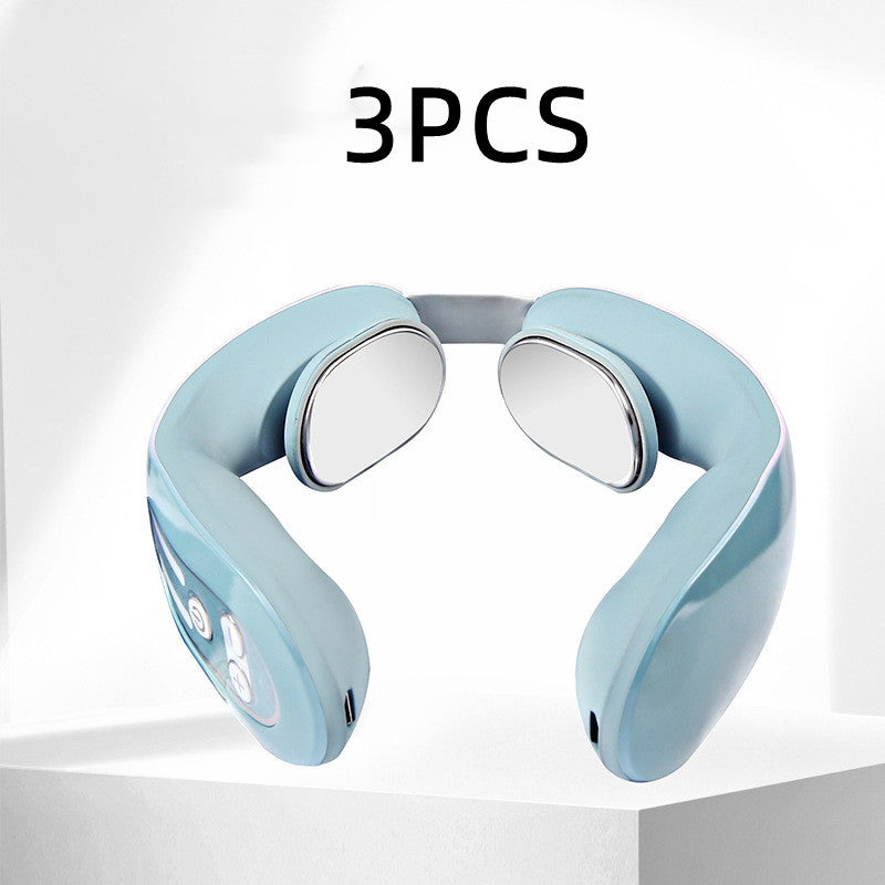 EMS Neck Acupoints Lymphvity Massager Device Intelligent Neck Massager With Heat Blue Hot Design 017905c1 a6e3 4b0e 8042 78e1