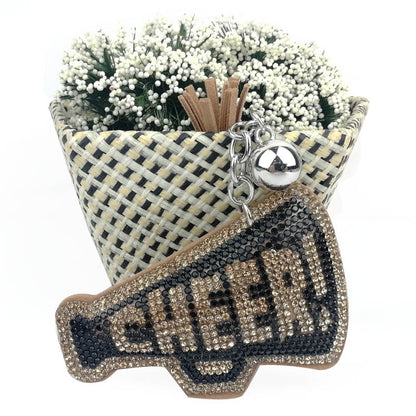 Creative Korean Velvet Diamond English Letters Key Chain 018960be 6f96 477c 81e5 fcd55d61a03c