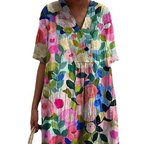 Women's Comfortable Loose Printed Long Dress 01946aab 2023 436e a338 61d42848ca61