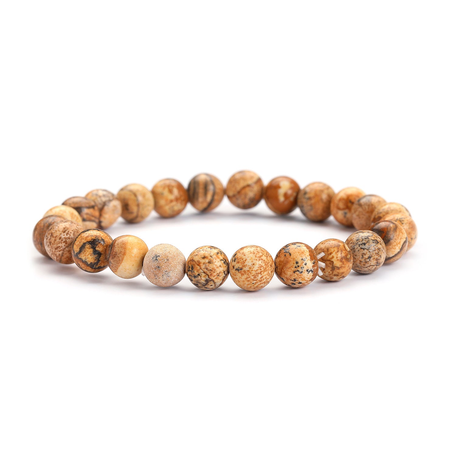 Unakite Bracelet Single Circle 8mm Natural Stone Bracelet Minimalist Blue Grain Stone Daily Bracelet 01b2ae31 b3fa 4642 88ea 