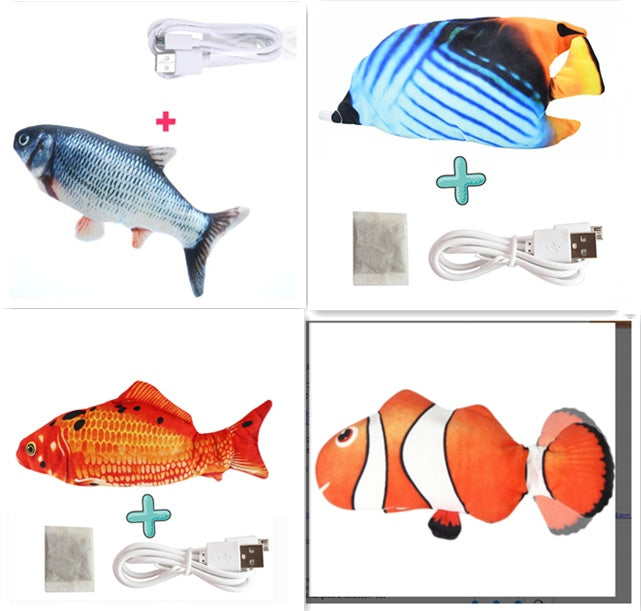 Electric Funny Cat Simulation Fish Beating Usb Jumping Cat Toy 01d57553 678c 4dd2 b395 767babbaf510