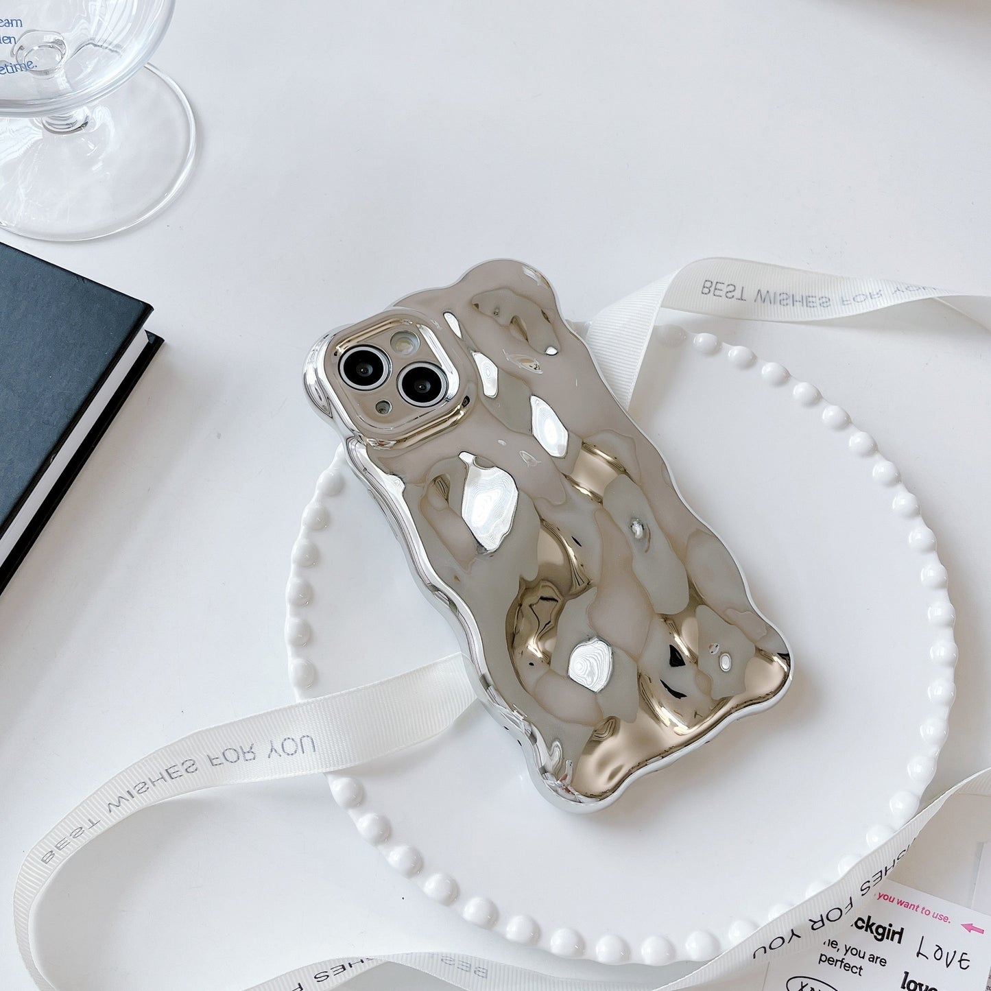 Pure Color Bubble Shell Electroplating Advanced Sense - 图片 8