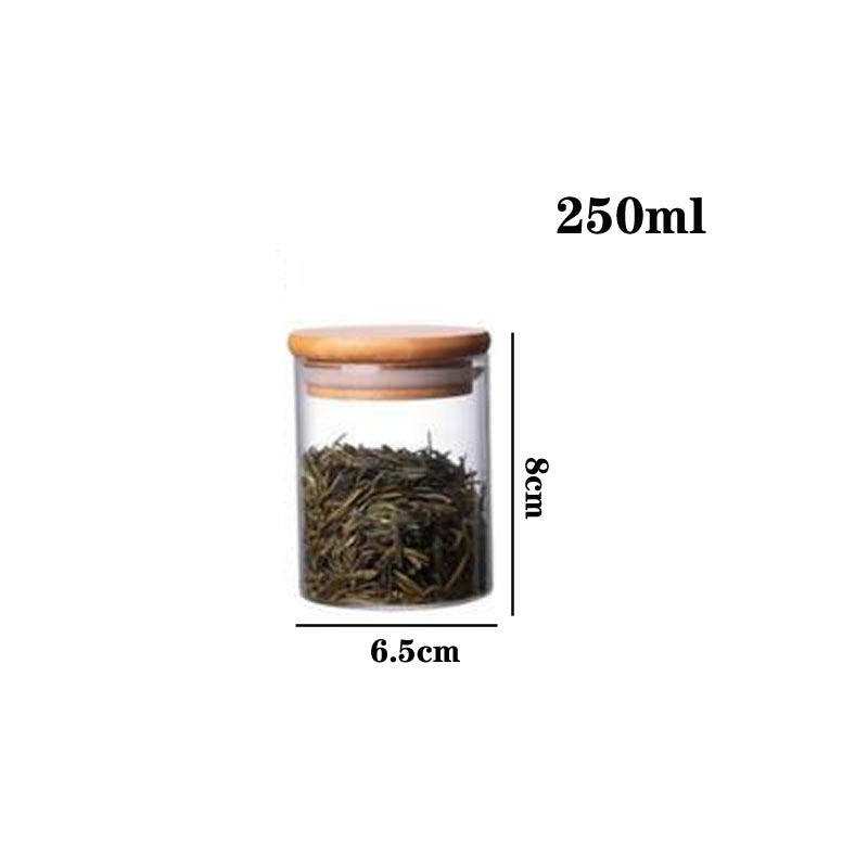 High Borosilicate Glass Tea Cans, Sealed Storage Cans, Transparent Tea Cans, Whole Grains, Candy Cans 01df499b 9bc3 4ed7 b69c