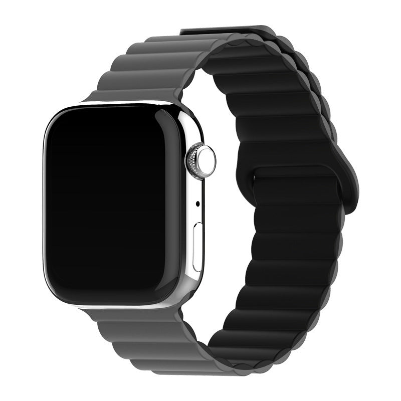 Two-color Silicone Magnetic Back Ring Buckle Watch Band 01f08af2 1ba5 4a94 82ba 2149a92f82e0
