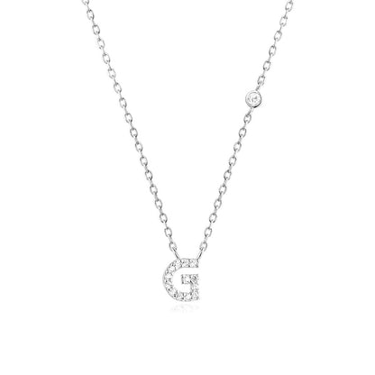 Fashion Jewelry Luxury Gold Color A-Z 26 Letters Necklace CZ Pendant For Women Cute Initials Name Necklace Fashion Party Wedd