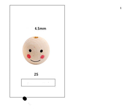 DIY Children's Log Color Smile Doll Head Beaded Accessories 01ff1ee1 cc17 4c5f a095 7c43f4186c3d