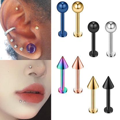 Men's And Women's Titanium Steel Flat Bottom Rod Lip Nails 020620d1 dd5c 47e7 a9d3 8e9feb14430a
