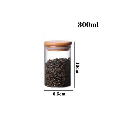 High Borosilicate Glass Tea Cans, Sealed Storage Cans, Transparent Tea Cans, Whole Grains, Candy Cans 023404eb bd5d 4159 a2e1