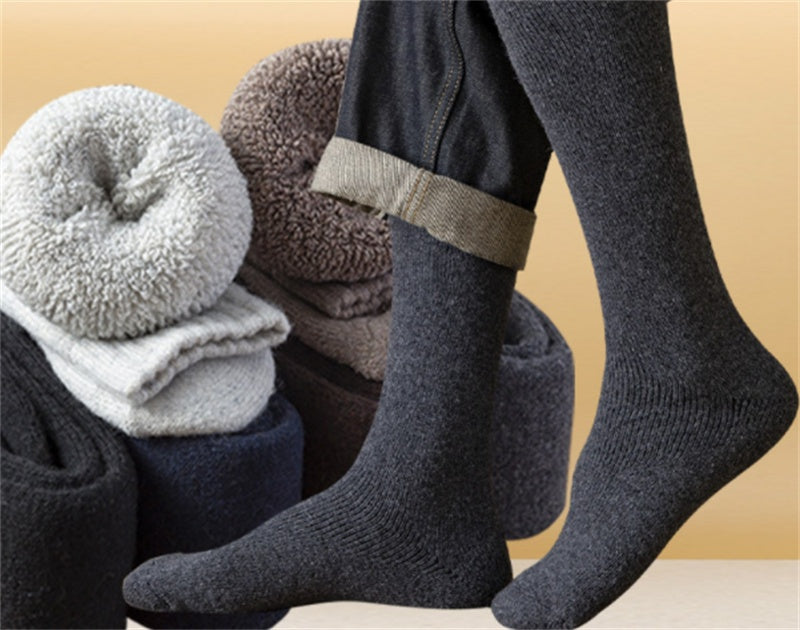 Winter Warm Stockings Plus Fleece Men's Wool Calf Socks 0244ebf0 59e7 4f64 8291 bd9297219191