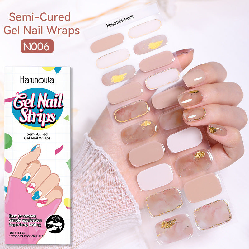 Japanese Style Nail Beauty Gel Stickers Semi-curing French Gel 026e11af 6958 4549 963f 1c32d1a9007b