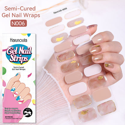 Japanese Style Nail Beauty Gel Stickers Semi-curing French Gel 026e11af 6958 4549 963f 1c32d1a9007b