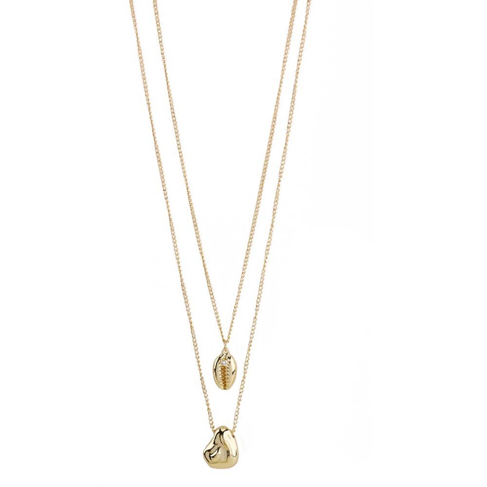 Temperament Fashion Double Layered Pearl Shell Pendant Clavicle Chain Female 02732eab 4e21 43e1 8f04 c7c8c64a0e08