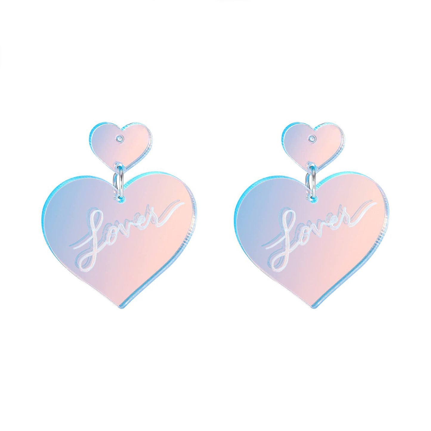 Colorful Laser Color-changing Acrylic Exaggerated Earrings 027dd197 949e 4663 94f2 887739448562