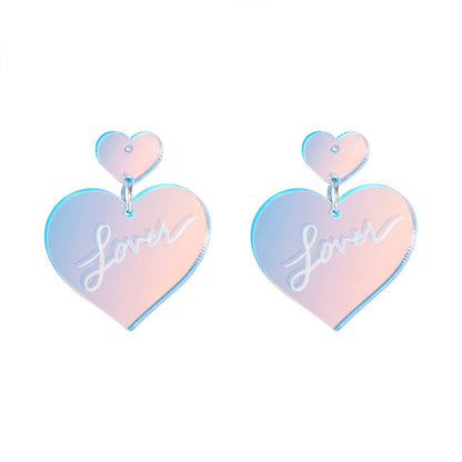 Colorful Laser Color-changing Acrylic Exaggerated Earrings 027dd197 949e 4663 94f2 887739448562