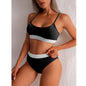 High Waist Bikini Swimwear Women Swimsuit New Push Up Biquini Ribbed Bathing Suit Women Sexy High Cut Bikinis Set 0296f0e3 5a