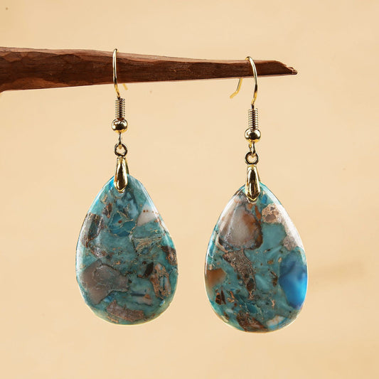 Women's Natural Stone Simple Earrings 029bcb2a 1405 4e56 8510 88abc218ef3f