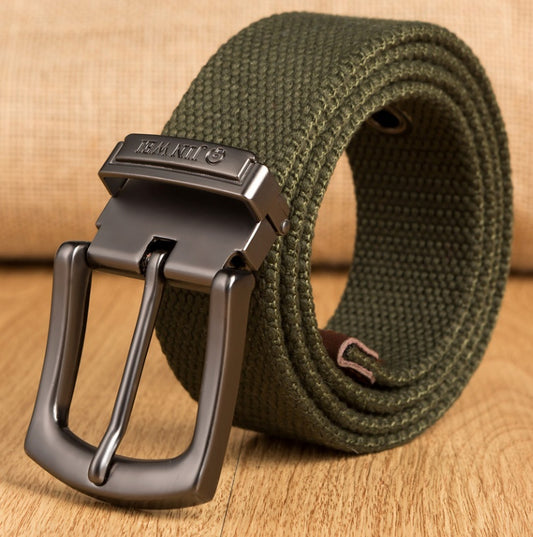 Men's Outdoor Buckle Thick Woven Canvas Belt 029d0cd3 8af9 45fe a286 a3fb876731d8