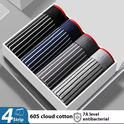 Four-pack Men's Underwear Striped Seamless Shorts 02a7d6a7 2826 4297 8466 894b112a986c trans