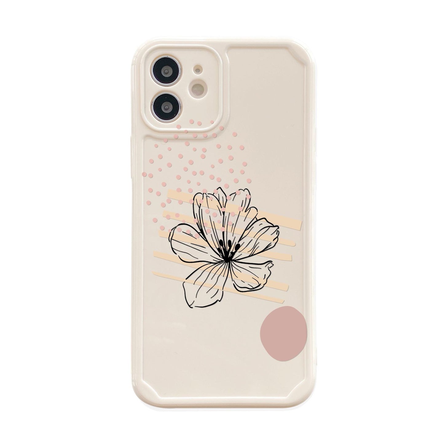 Simple Abstract Flower Silicone Phone Shell 02c184b5 15a8 42ba bcbe 6b732611424a