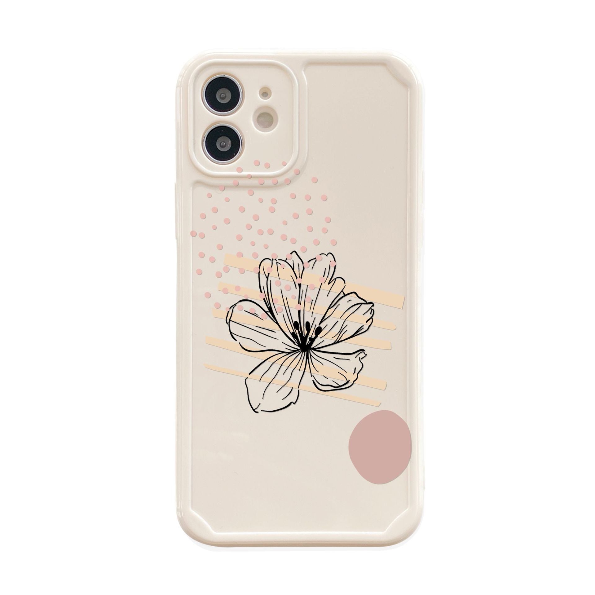 Simple Abstract Flower Silicone Phone Shell 02c184b5 15a8 42ba bcbe 6b732611424a