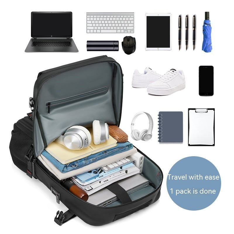Backpack Leisure Travel Large Capacity Men's Backpack Waterproof Computer Bag 02d72170 417d 4fa1 978e 92714286965e