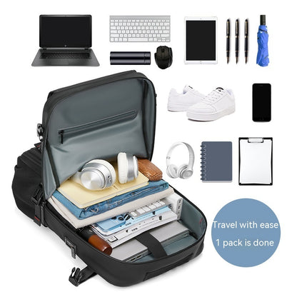 Backpack Leisure Travel Large Capacity Men's Backpack Waterproof Computer Bag 02d72170 417d 4fa1 978e 92714286965e
