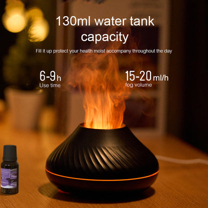 Newest RGB Flame Aroma Diffuser 130Ml 3d Colorful Flame Humidifier Fire Volcano Diffuser Flame 02e3a1d7 b67e 457d bb5b 692f3e