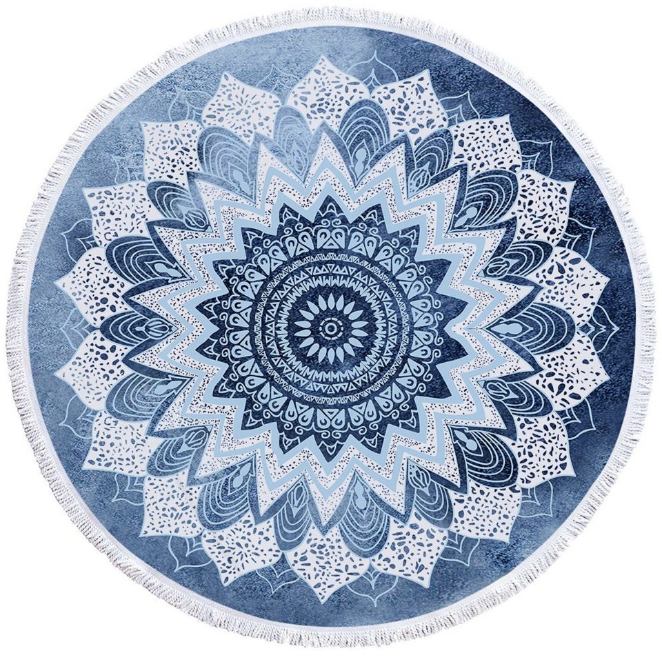 Round Printed Bath Towel Beach Towel Yoga Mat 02ec0043 821f 476a 8058 4f556db24705
