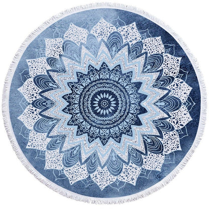 Round Printed Bath Towel Beach Towel Yoga Mat 02ec0043 821f 476a 8058 4f556db24705