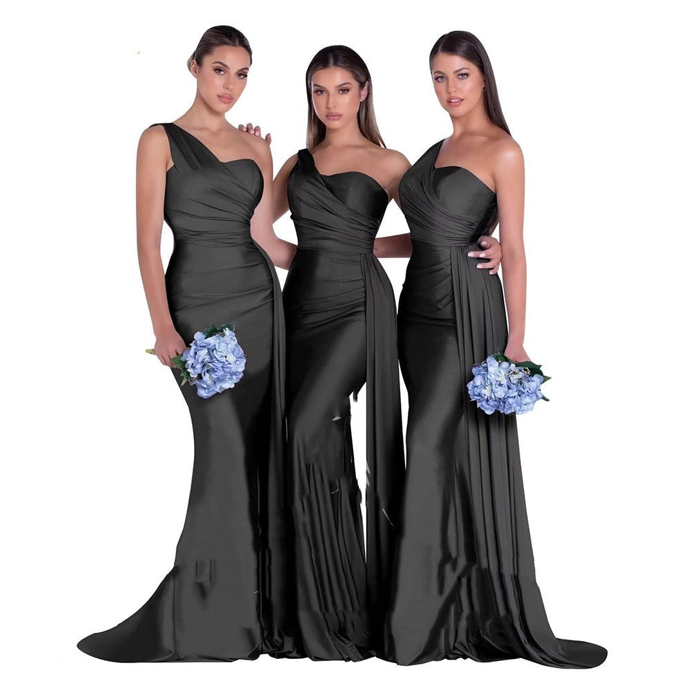 Plus Size Fat MM Mermaid One Shoulder Elegant Wedding Dress 02f148fb 0092 4aae b221 b4d61309b4be